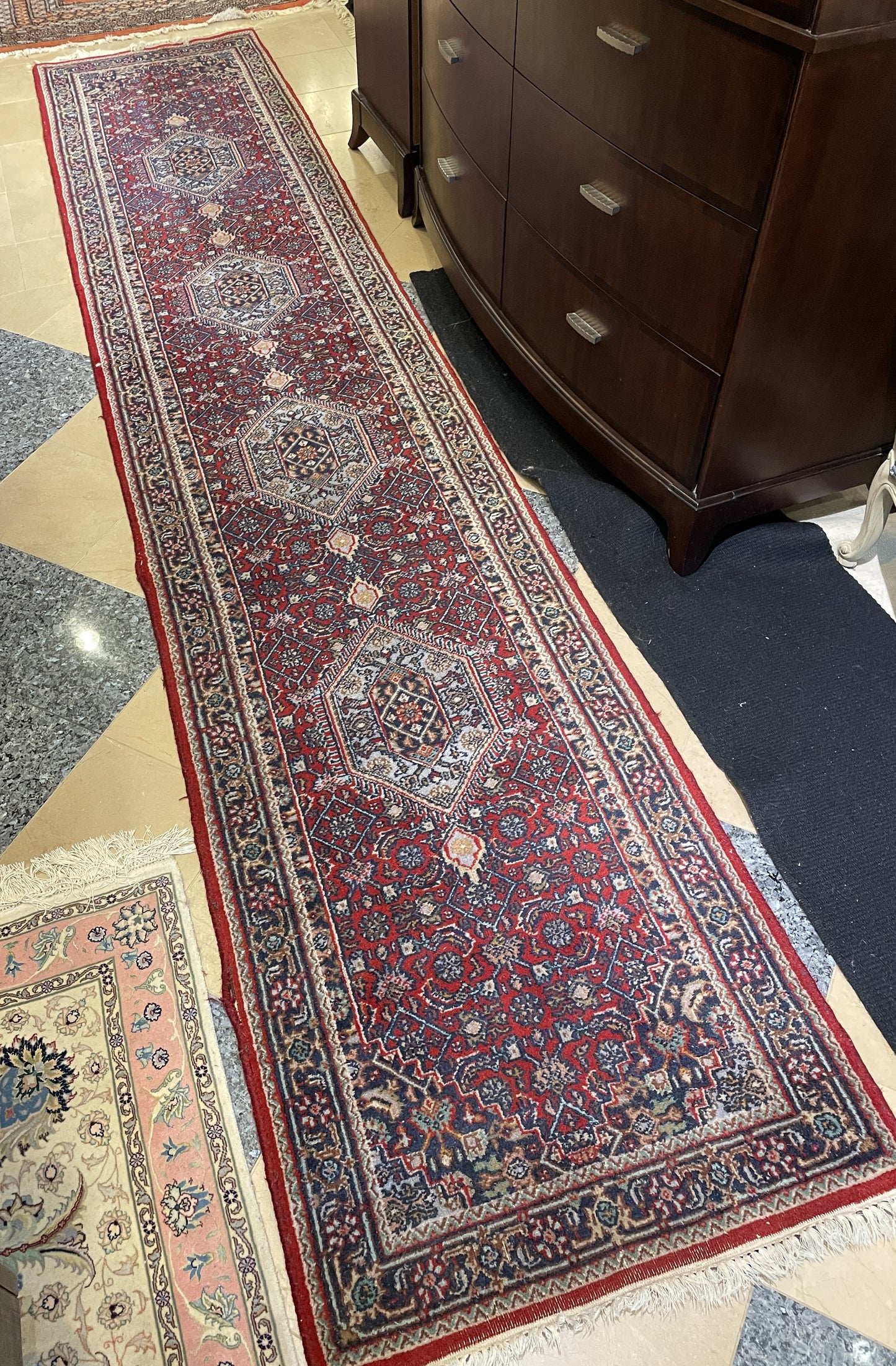 Keshan Geometric Runner 2.5' x 13' AS IS (0EG003)