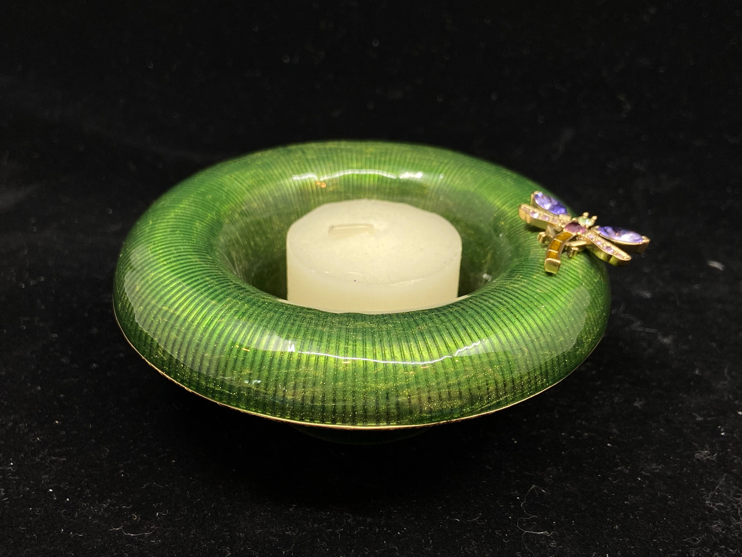 Jay Strongwater Enamel Dragonfly Votive (AY1AYJ)