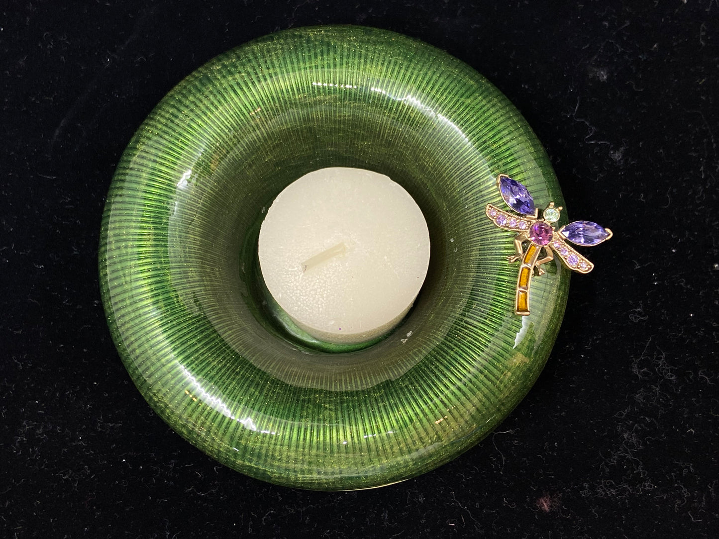 Jay Strongwater Enamel Dragonfly Votive (AY1AYJ)