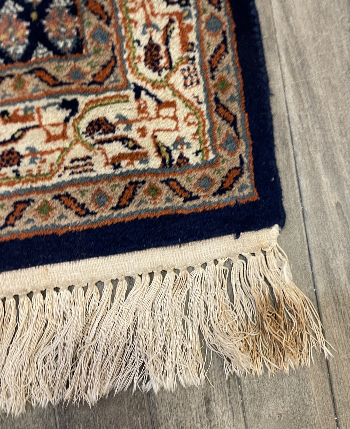 Deluxe Serabend Blue and Rose Runner 2.5' x 8' AS IS (0EG001)