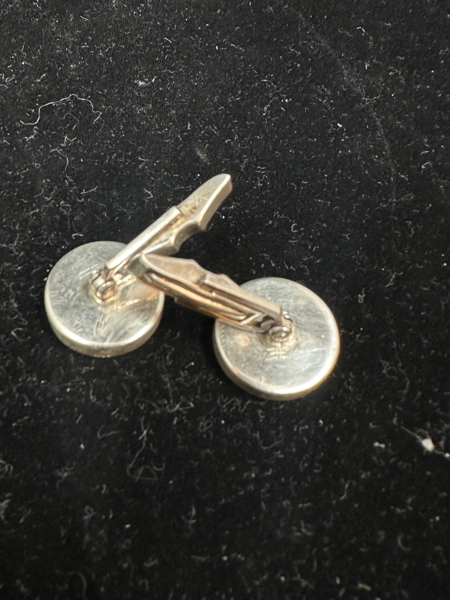 Turquoise and Sterling Silver Cufflinks (E3F7CP)