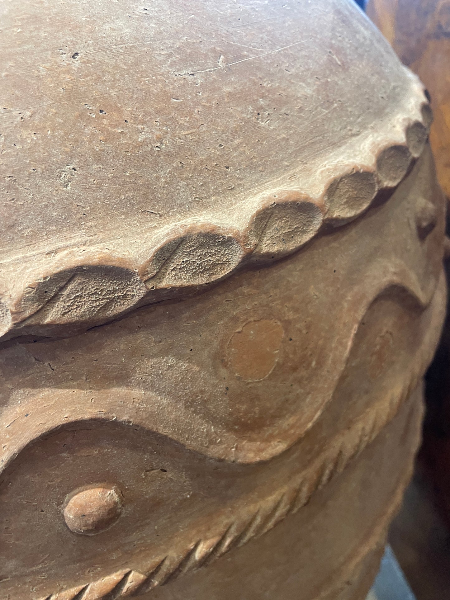 Large Terracotta Floor Vase Reproduction (0EA00D)