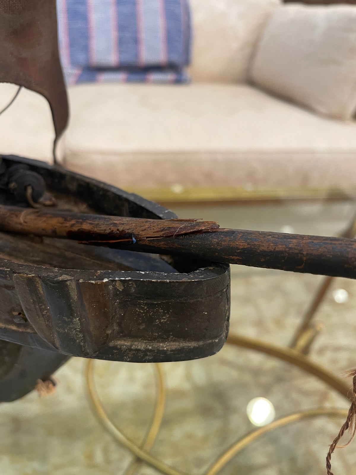 Antique Metal Spanish Galleon Ship, AS IS (0JL01K)