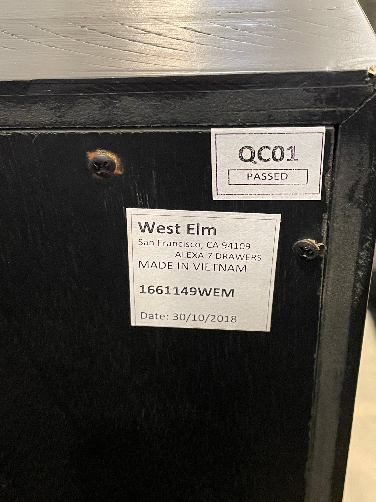 West Elm Alexa Dresser, AS IS