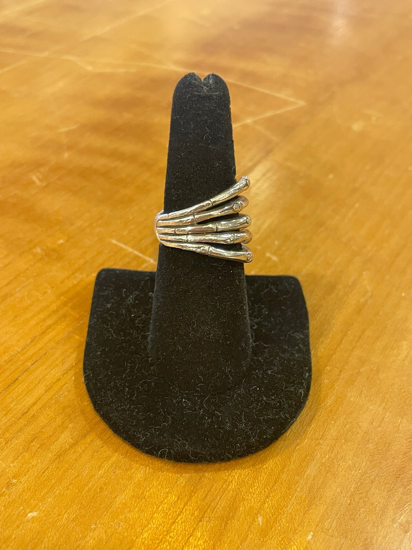 John Hardy Bamboo Stacked Sterling Ring