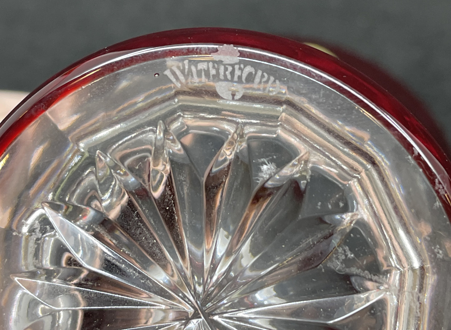 Waterford Cut Back Red Bud Vase (0HY007)