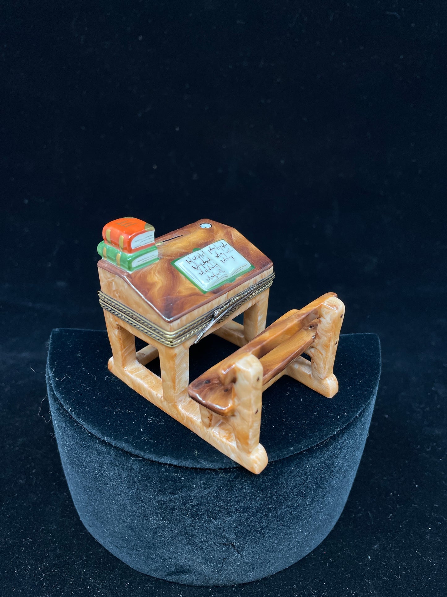 Limoges School Desk Trinket Box (030024)