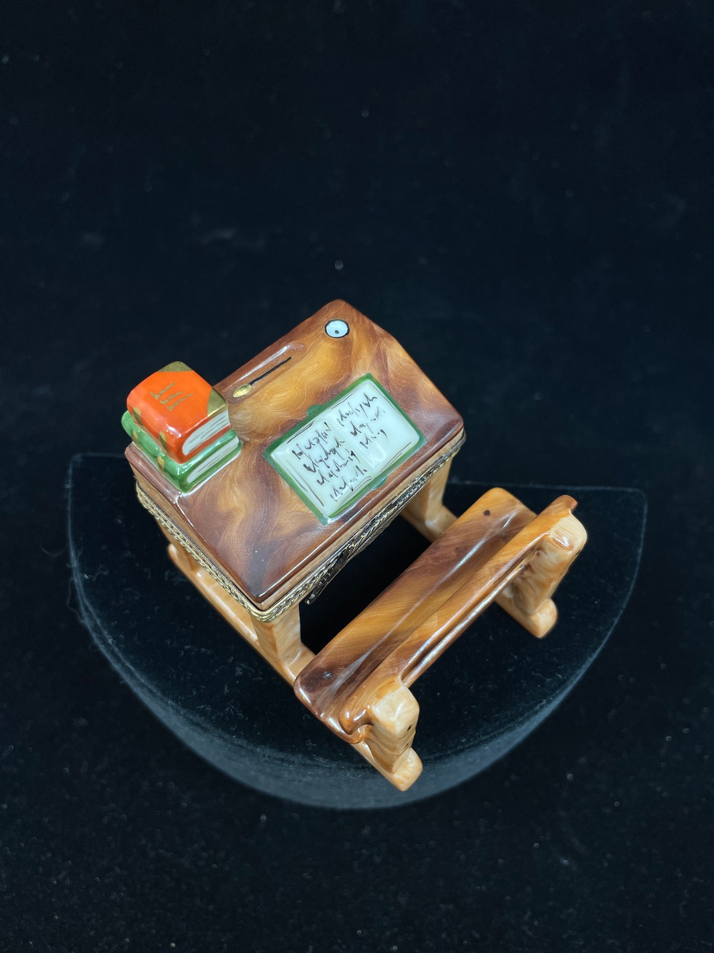 Limoges School Desk Trinket Box (030024)