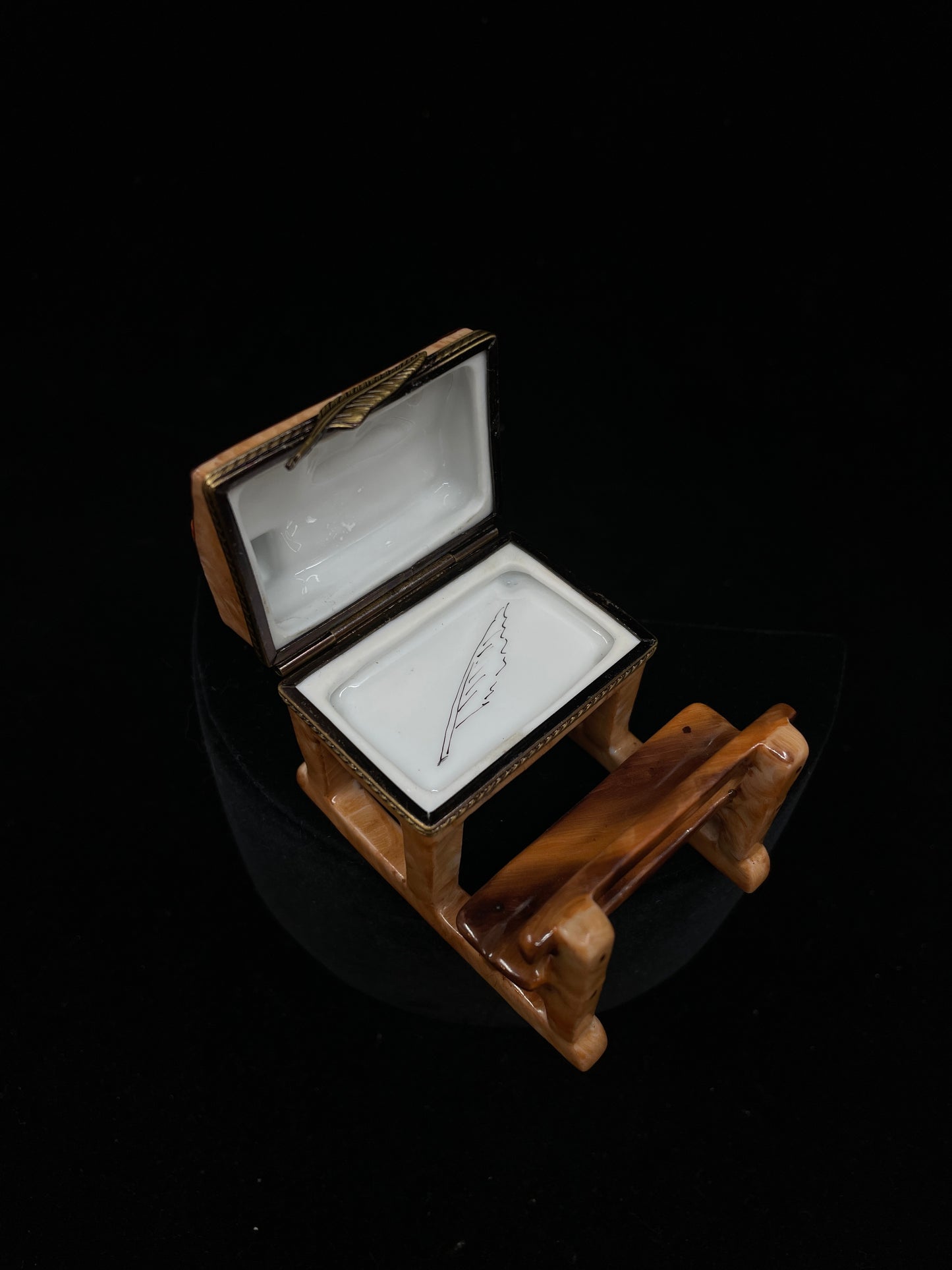 Limoges School Desk Trinket Box (030024)