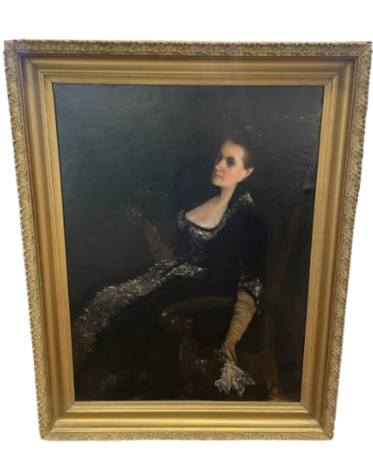 Arnold Henry Savage Landor (1865-1924) Portrait on Canvas, Restored (0DX001)