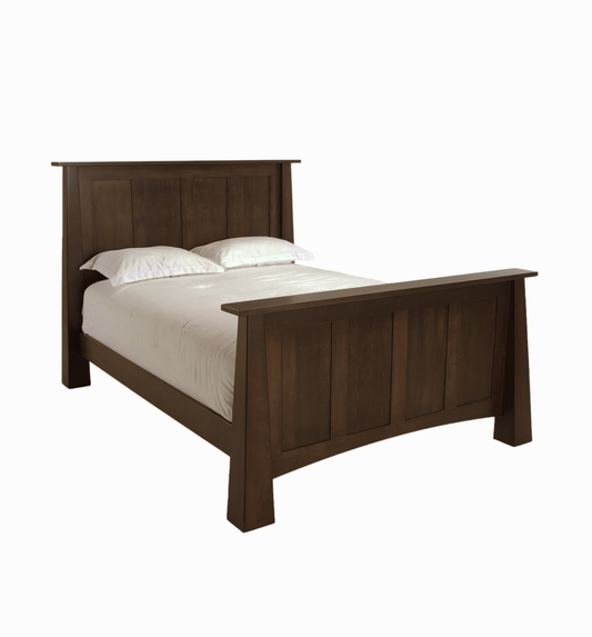 Penny Mustard Aces Panel Bed in Cherry Slate, California King (0GE001)