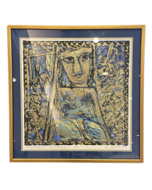 Rini Dhumal Blue Lithograph (0EA003)