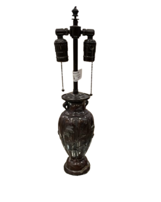 Antique Japanese Gourd Form Lamp (ZK5E8G)