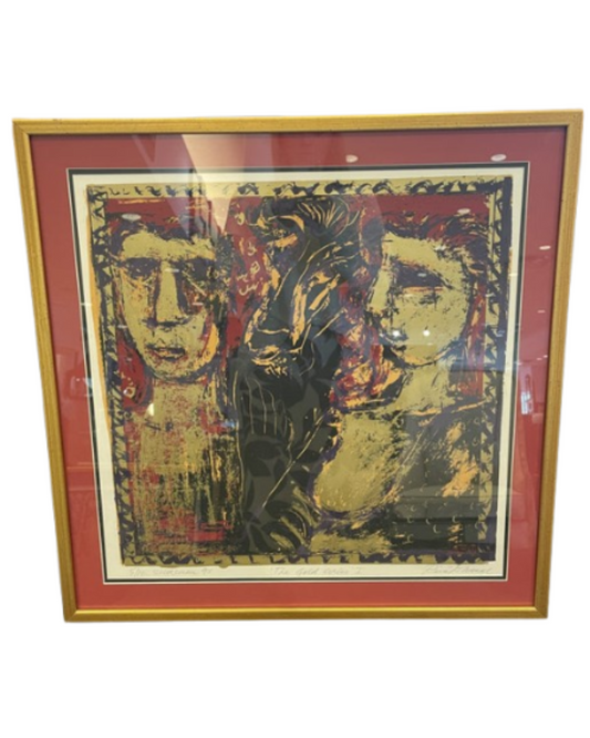 Rini Dhumal Red /Blue Lithograph (0EA003)
