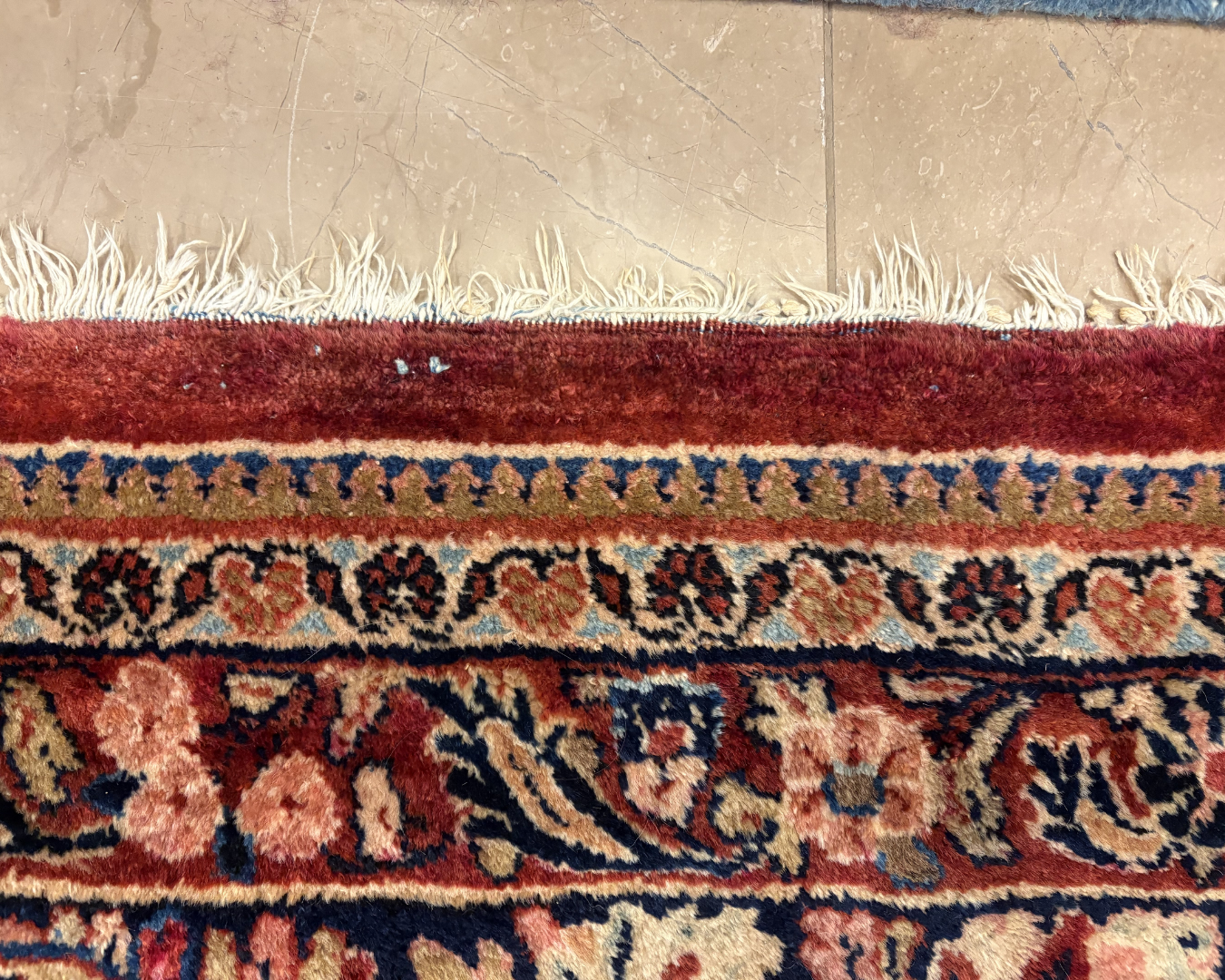 Persian Red Floral Rug, AS IS (Approx. 11'2x20') (0MW004)