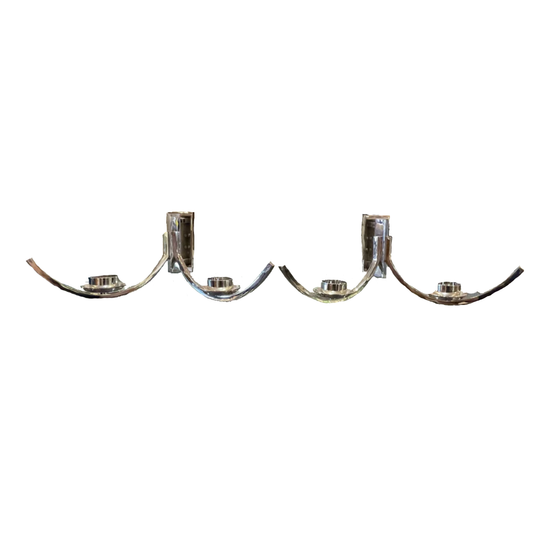 Global Views Chrome Wall Sconce Pair (4P4GUJ)