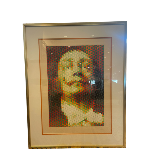 Yvaral Jean-Pierre Vasarely "Faces of Dali" OP Serigraph, 57/200 (0G5001)