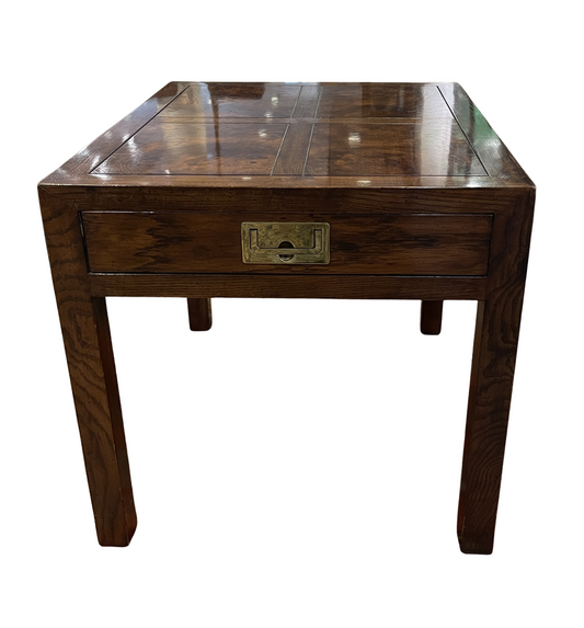 Henredon Burled Campaign End Table (0G100C)