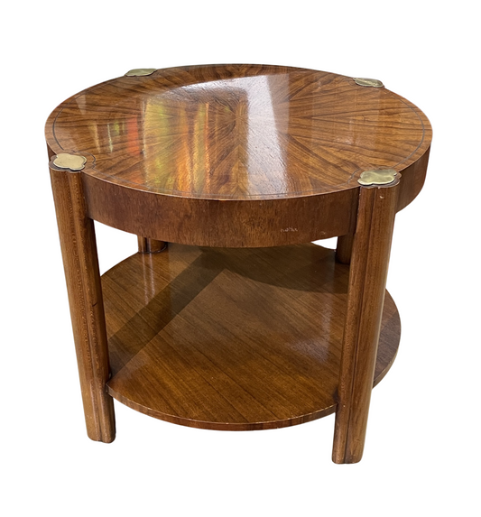 Baker Brass Clover Two Tier End Table (0G1002)