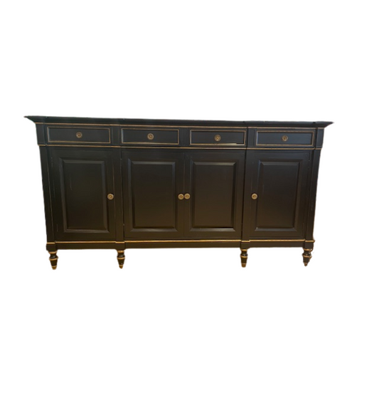 Hickory White Ebonized Continental Classics Sideboard (0FY008)
