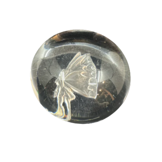 Lalique Fairy Etched Bubble Paperweight (H3CJ3W)