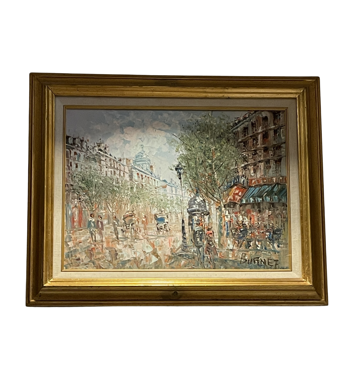 Burnet French Street Scene oil on Canvas (0GF00H)