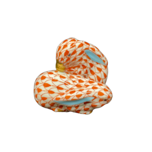 Herend Snuggling Bunnies Figurine (1BQ213)