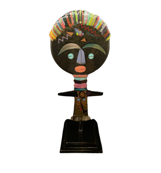 Shawn Althari Glass Aku' Ba Doll, Signed