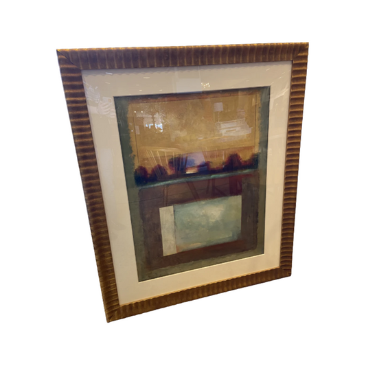 Fiona Hoop "Single Line Horizon" Acrylic Painting (N3XAZH)