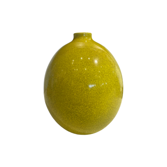 Boch Keramis Chartreuse Vase 1930s (C5VQ3W)