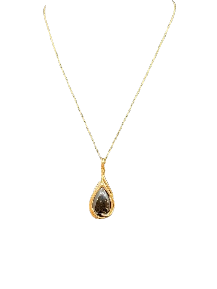 Onyx and Diamond Necklace (20790)