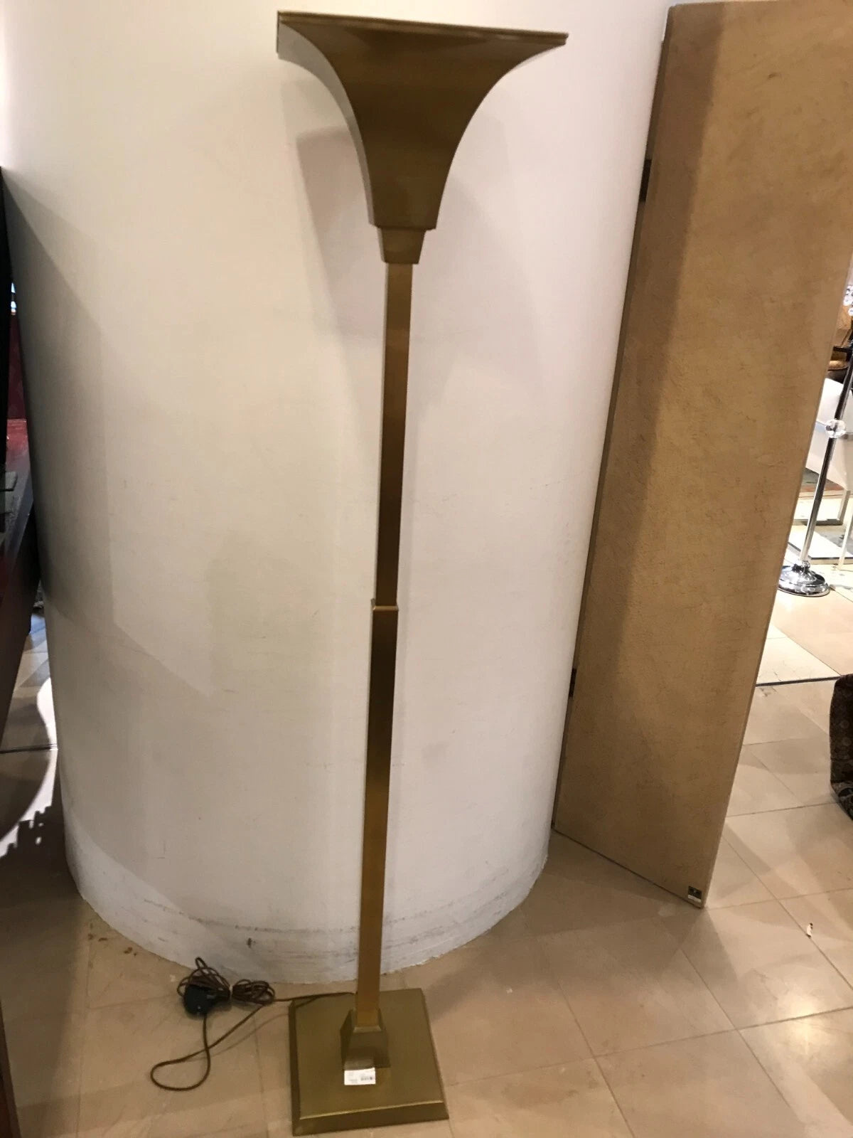 Wildwood Brushed Brass Torchiere (22730)