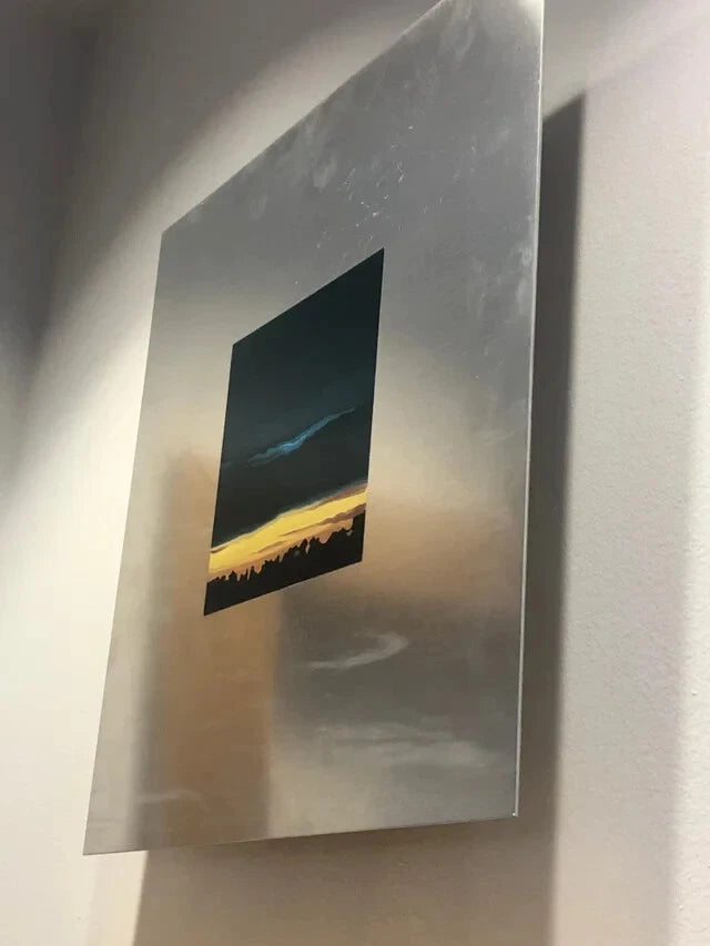 Mai Wyn Schantz (American, 2003-present) Oil on Stainless Steel (20768)