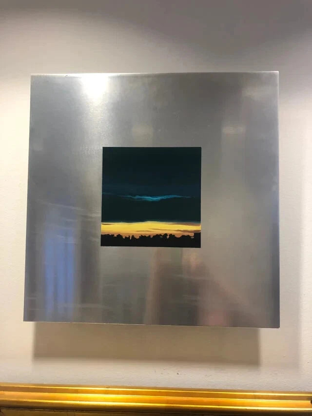 Mai Wyn Schantz (American, 2003-present) Oil on Stainless Steel (20768)