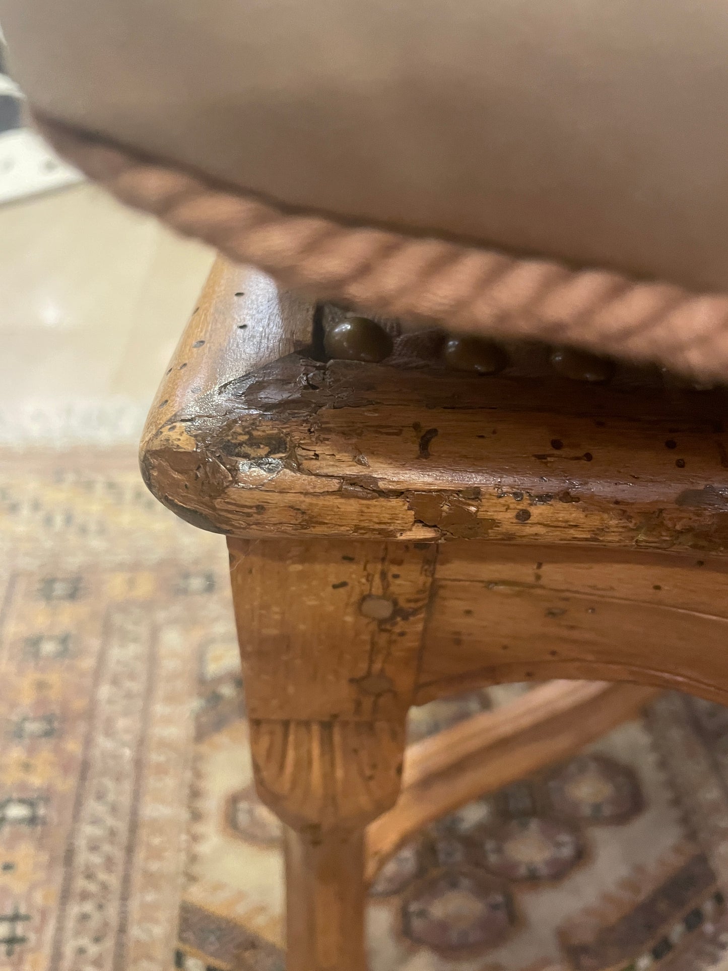 Antique Louis XV Fauteuil, AS IS (Two available 0O4005, 0O4006)