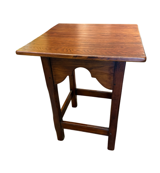 Stephen Von Hohen Square End Table, rough hewn (0C401B)