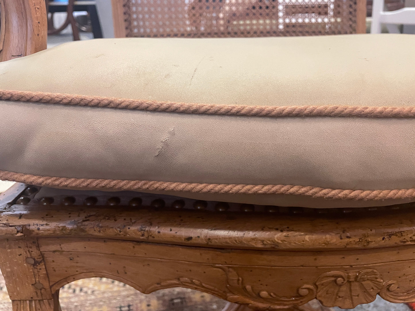 Antique Louis XV Fauteuil, AS IS (Two available 0O4005, 0O4006)