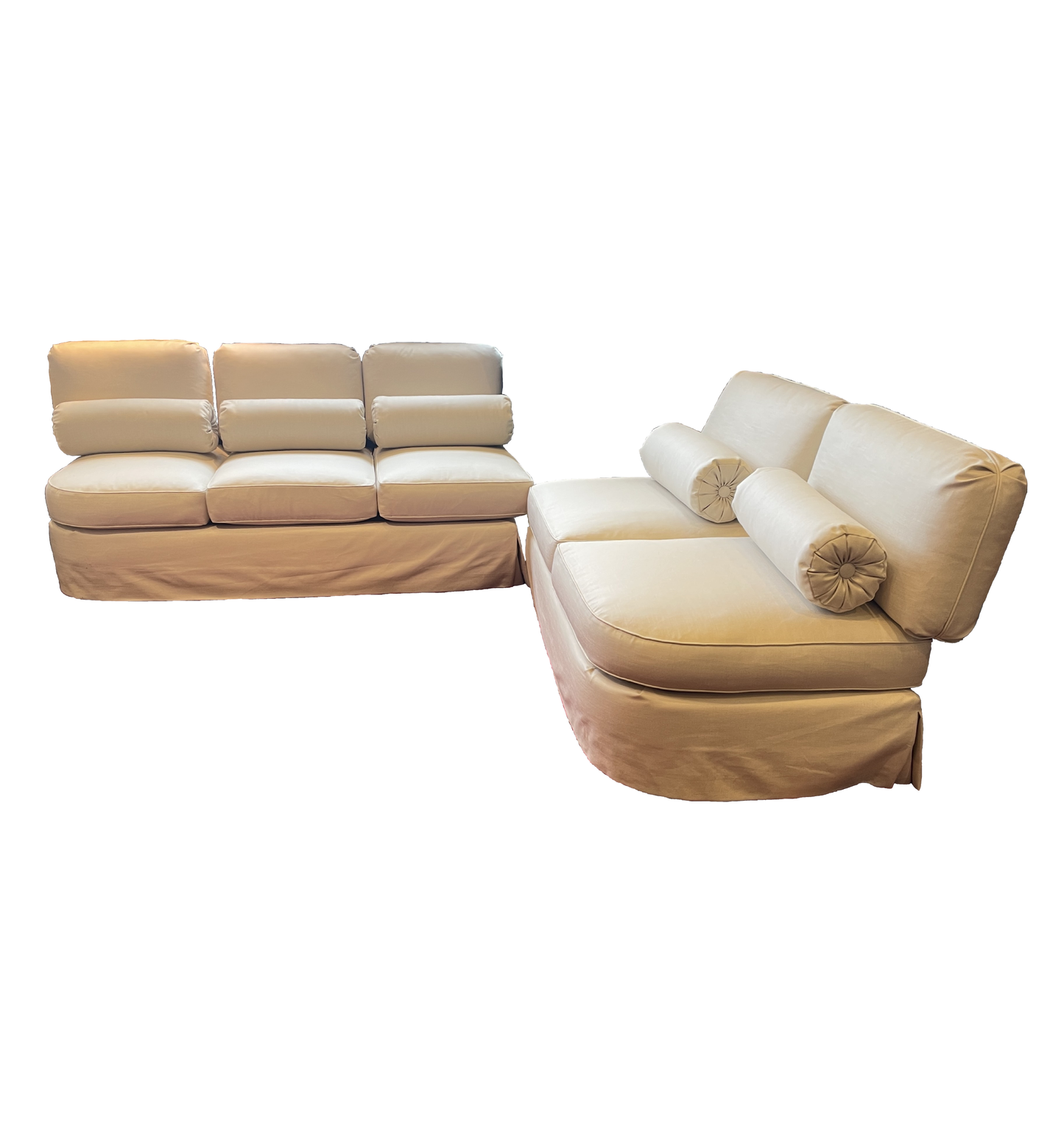 Custom Linen Banquette (0HP01G)