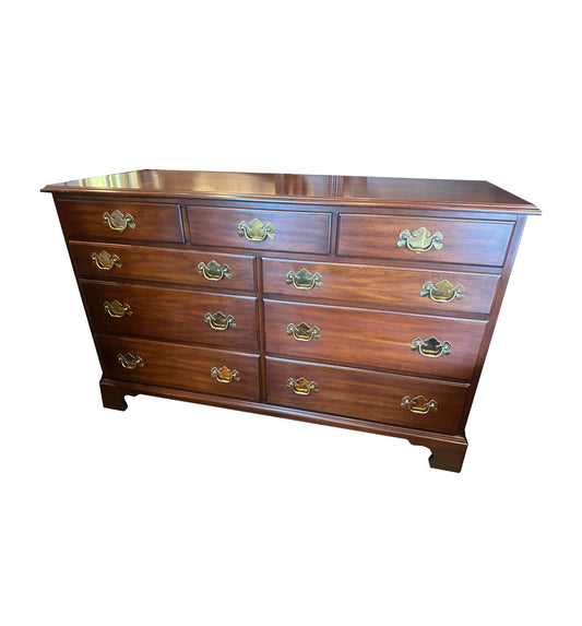 Henkel Harris Black Cherry Chest of Drawers, 9 Drawer (0C400D)