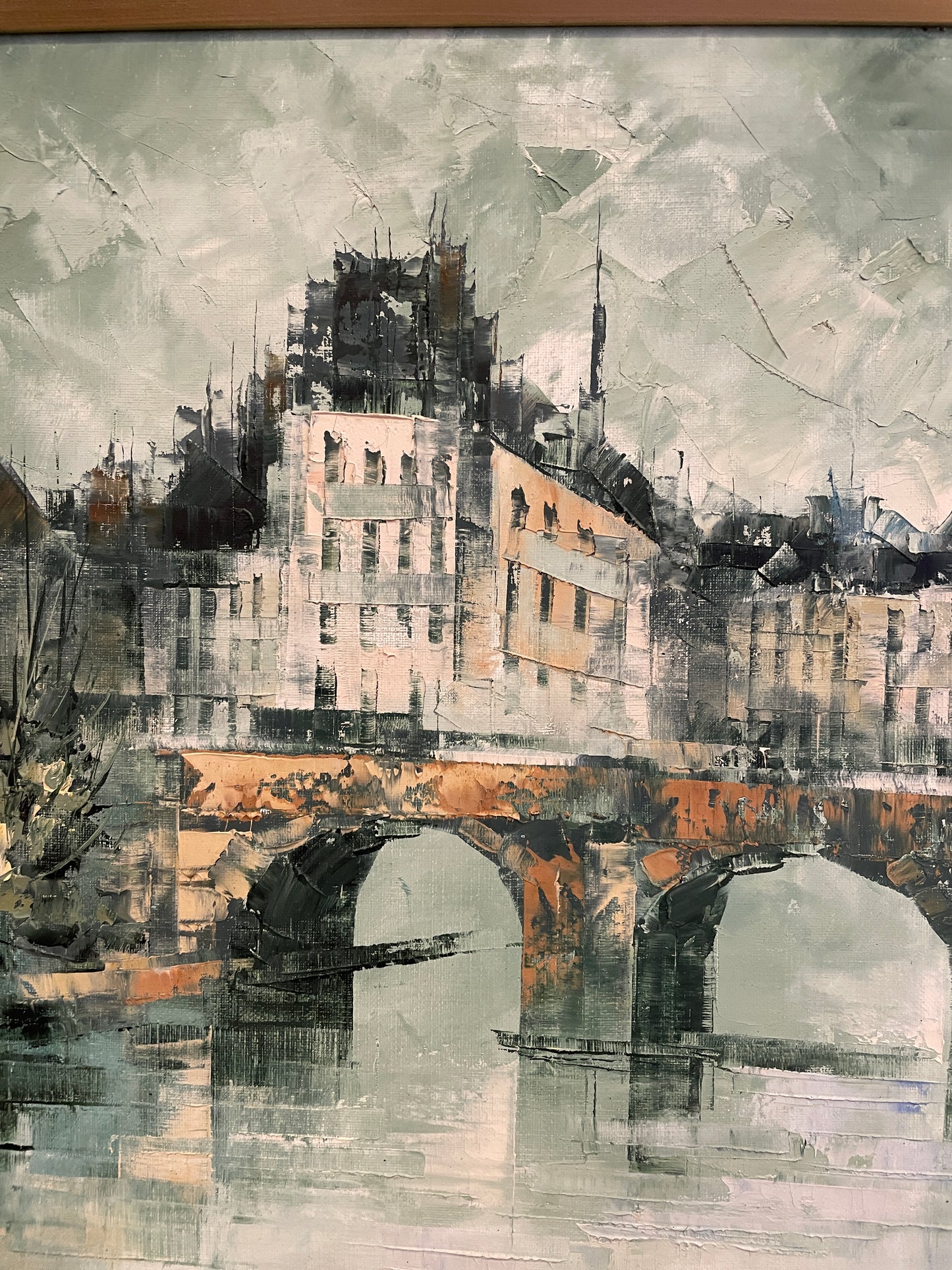 LK Walles (born 1946, French) Canal Scene (0OT00N)