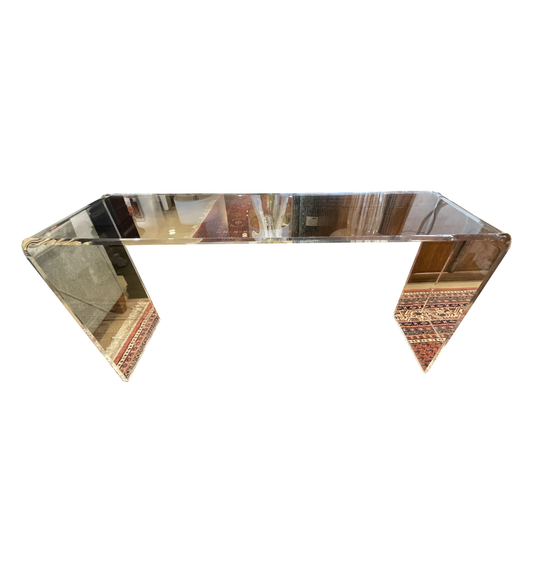 Acrylic Waterfall Console Table (Two available 0LG008 and 0LG009)