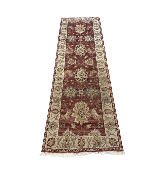 Indo Paki Peshawar Rust Red Runner (Approx. 2'7x8'2) (0LP009)