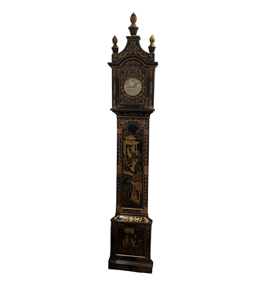 Castilian Low Profile Chinoserie Wall Clock (0IW005)