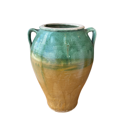 French Confit Pot in Green and Gold (0JL00P)