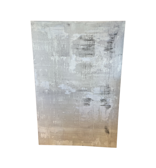 John Beard Hand Embellished Art, Abstract in Gray (01D01Q)