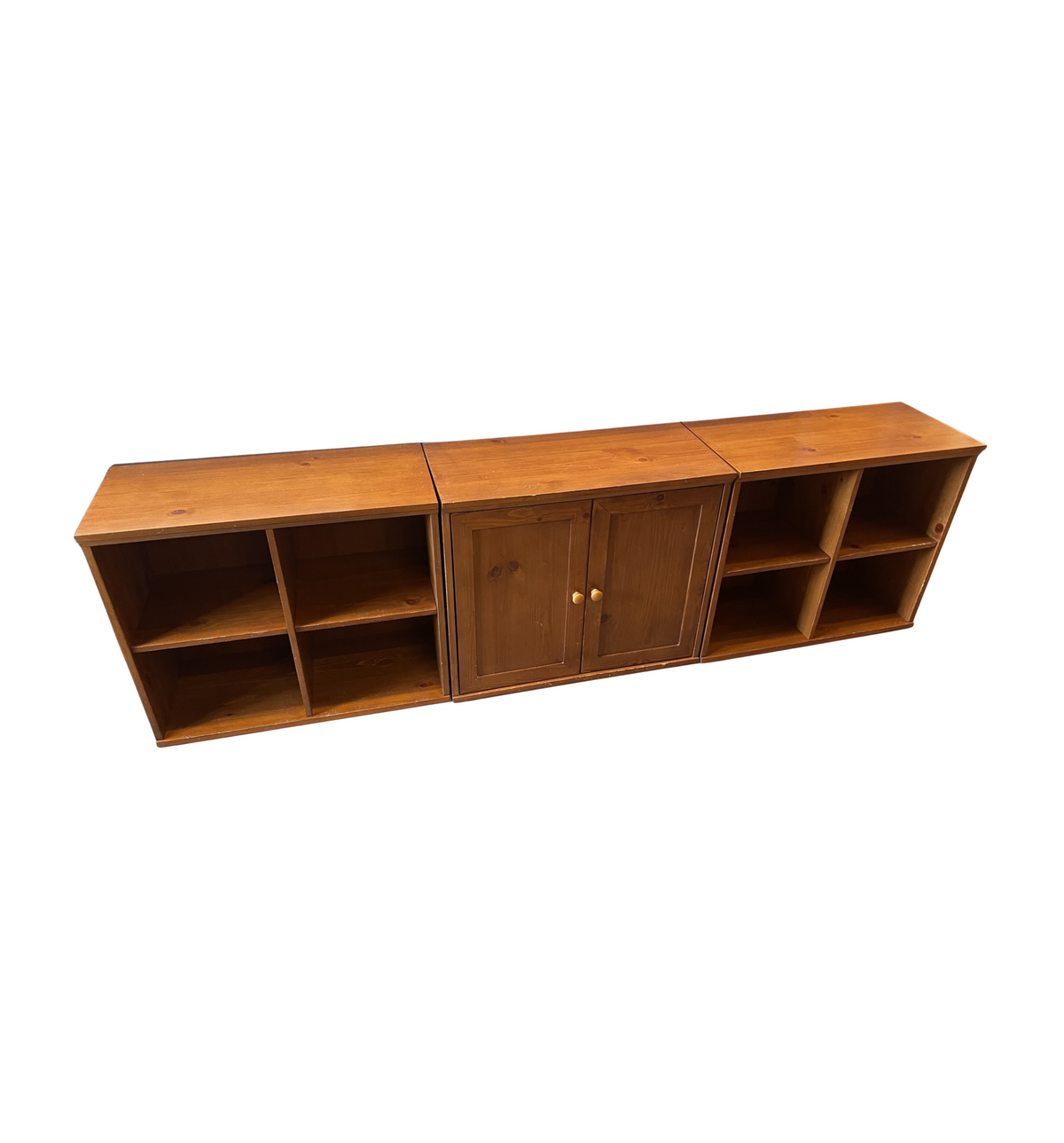 Low Cherry Bookself/Console, AS IS (0QO00B)