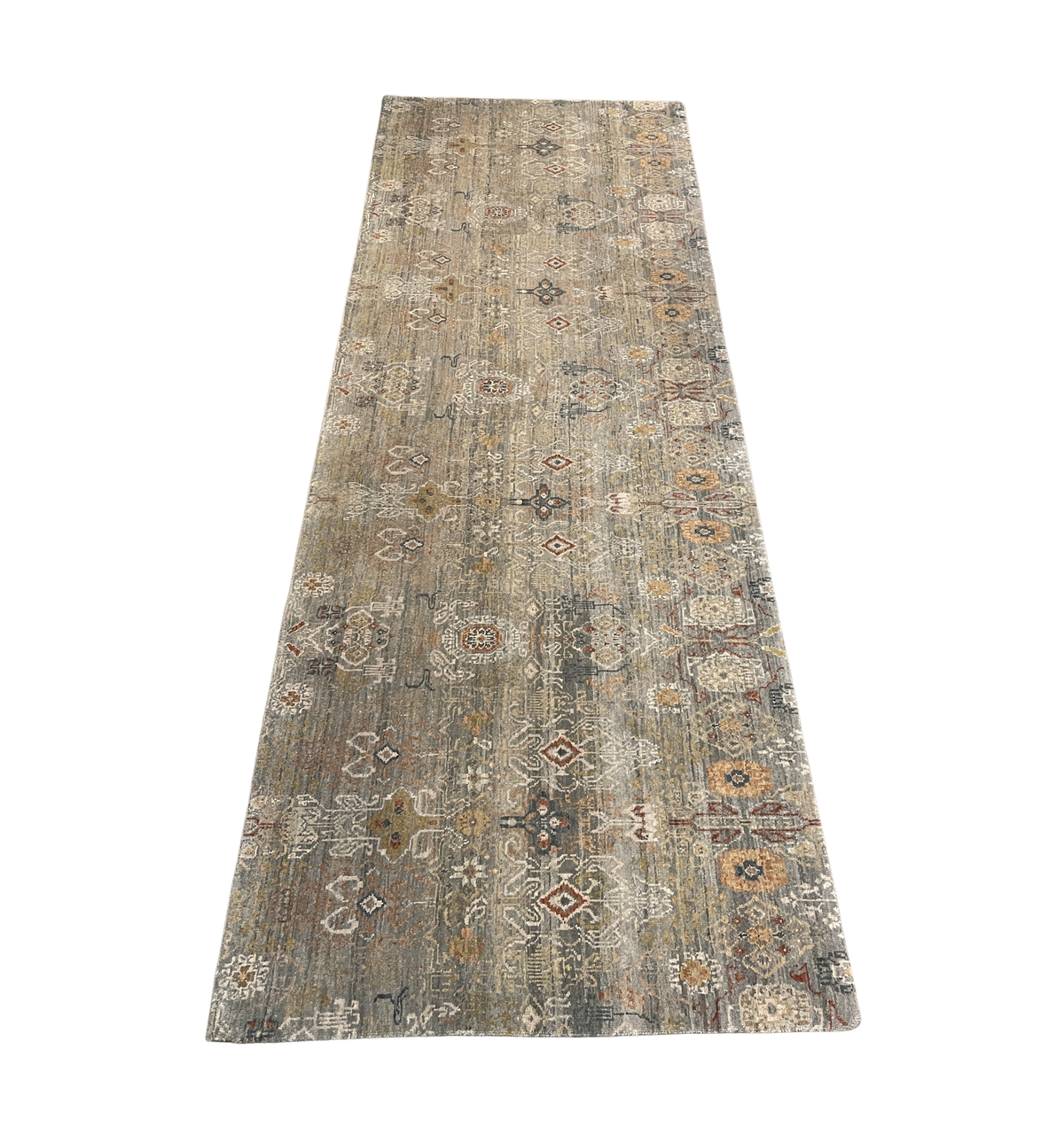 Tunisian Design Wool Runner, 2'11" x 8'2" (0QL004)