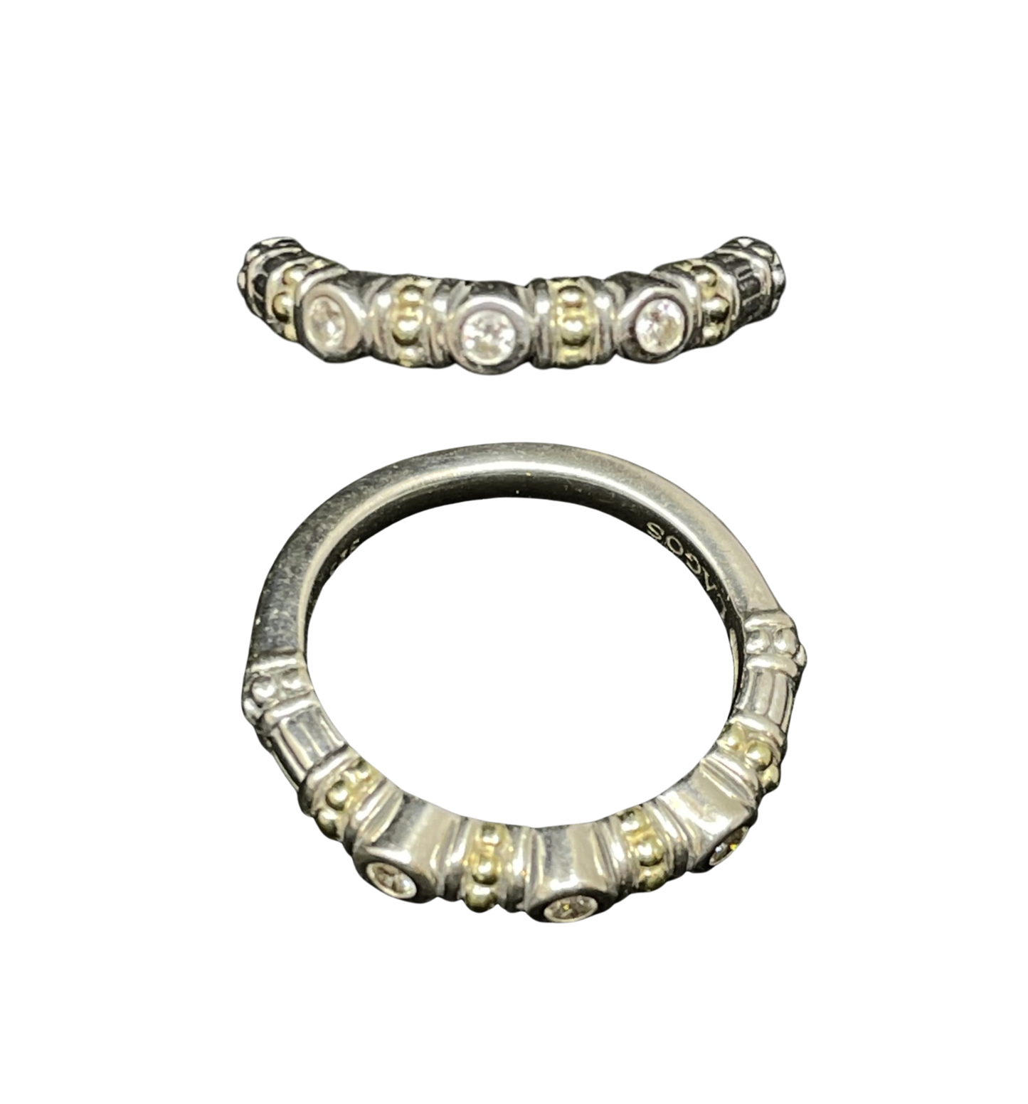 Lagos Rittenhouse Three Diamond Stacking Ring (09B00E)