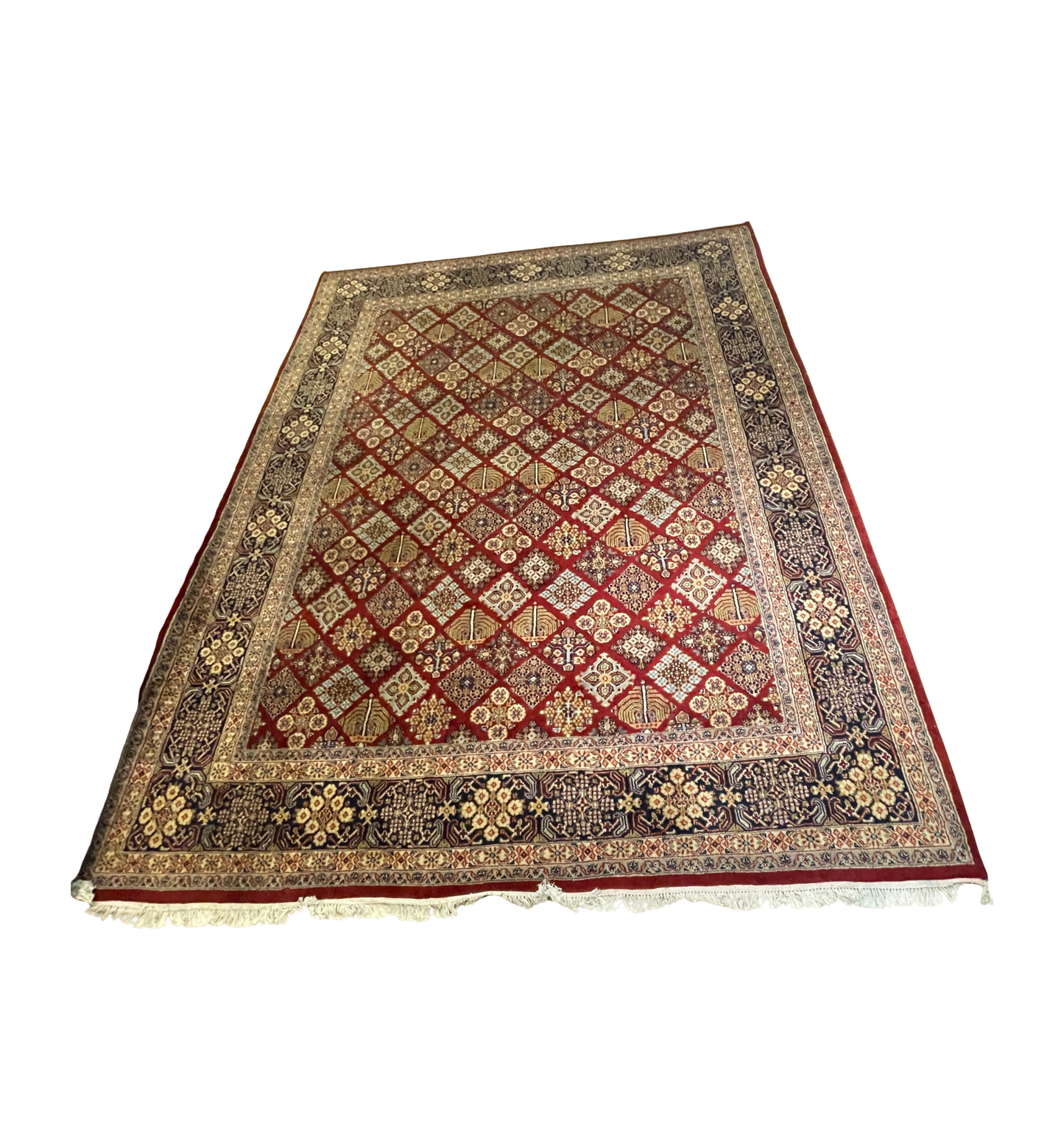 Super Kazak Wool Rug, reds and blues (Approx. 7'9x10'5) (0IF001)
