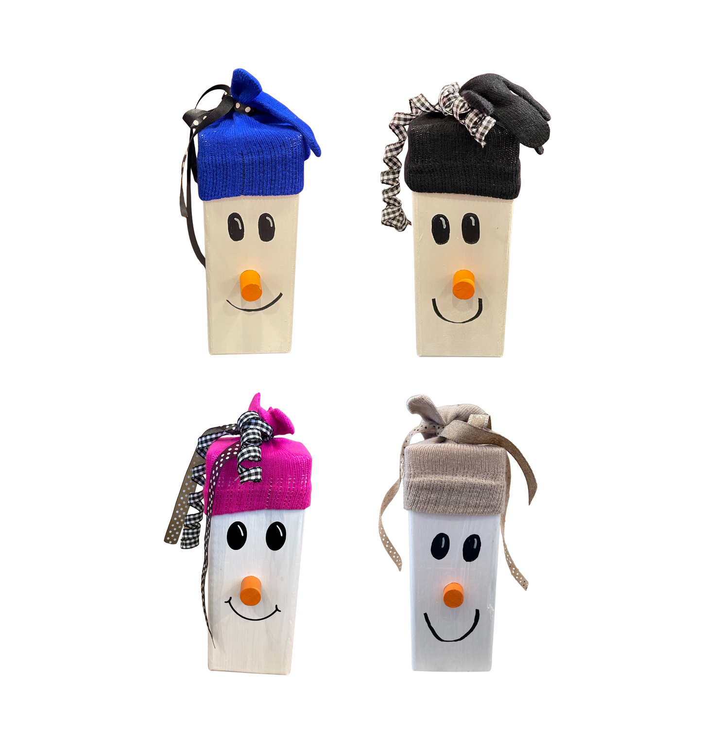 Woodblock Snowman, Medium (00O00C)